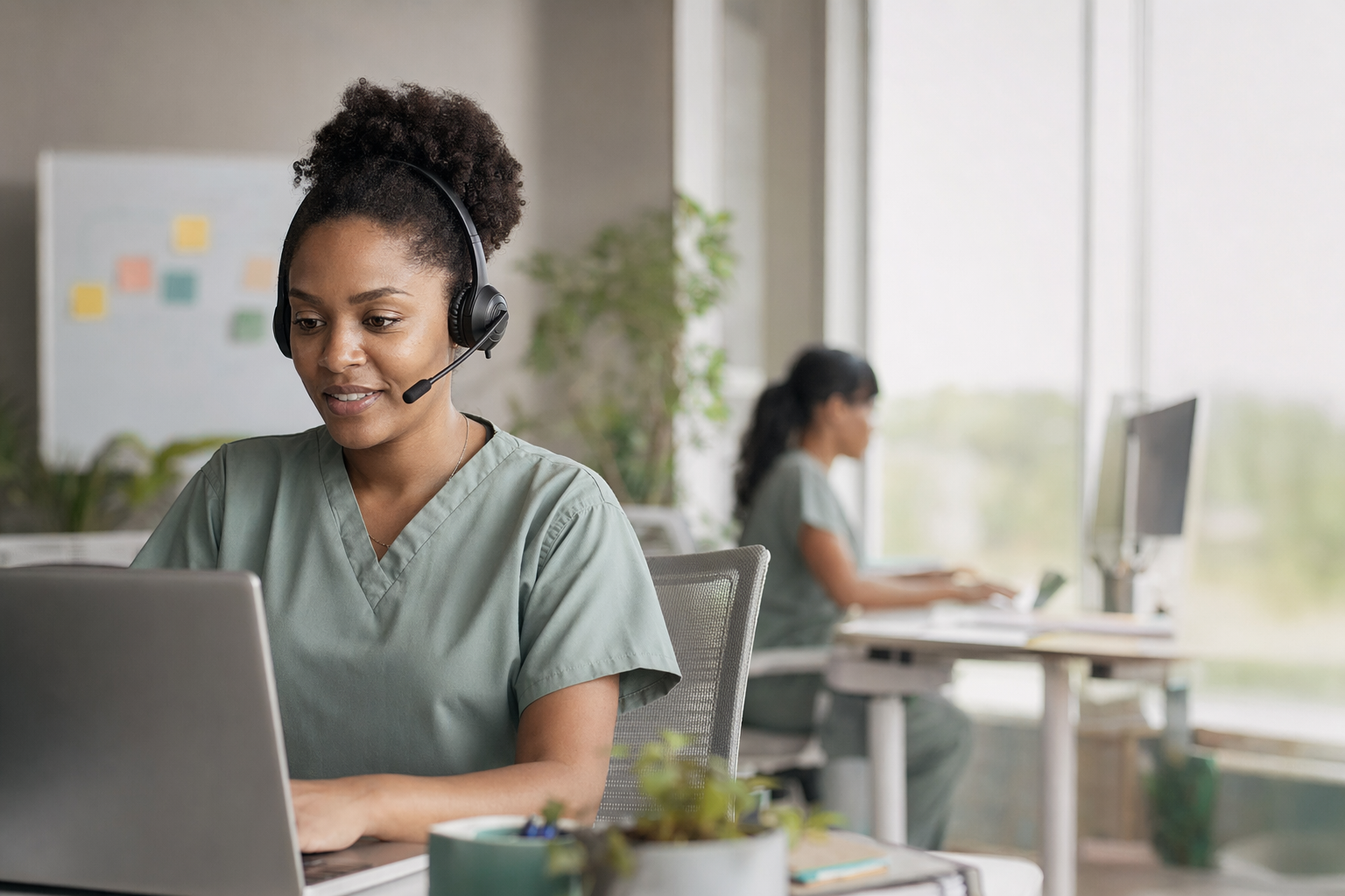 A Rely navigator on a patient call